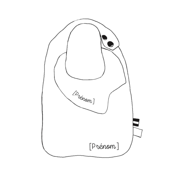 bavoir naissance personnalisable, de petits fils et de coton