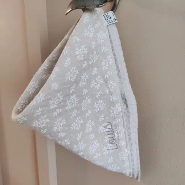 foulard bavoir double gaze, de petits fils et de coton