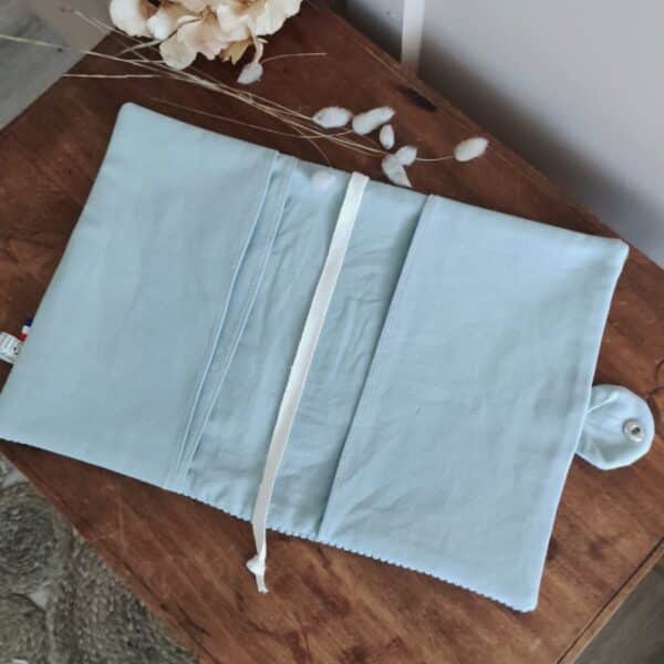 Protège Carnet De Santé Bébé Rose – Format A5 15×21 Cm – Avec Rabats Ordonnances Et Carte Vitale – Style Élégant