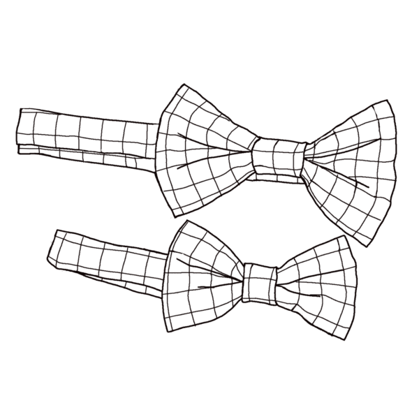 nœud papillon personnalisable, de petits fils et de coton