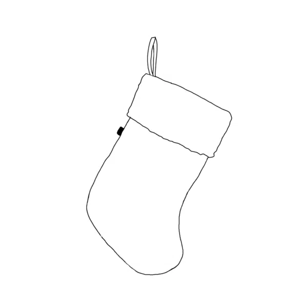 chaussette de noël personnalisable, de petits fils et de coton