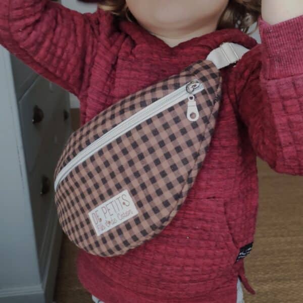 sac banane enfant personnalisable, de petits fils et de coton