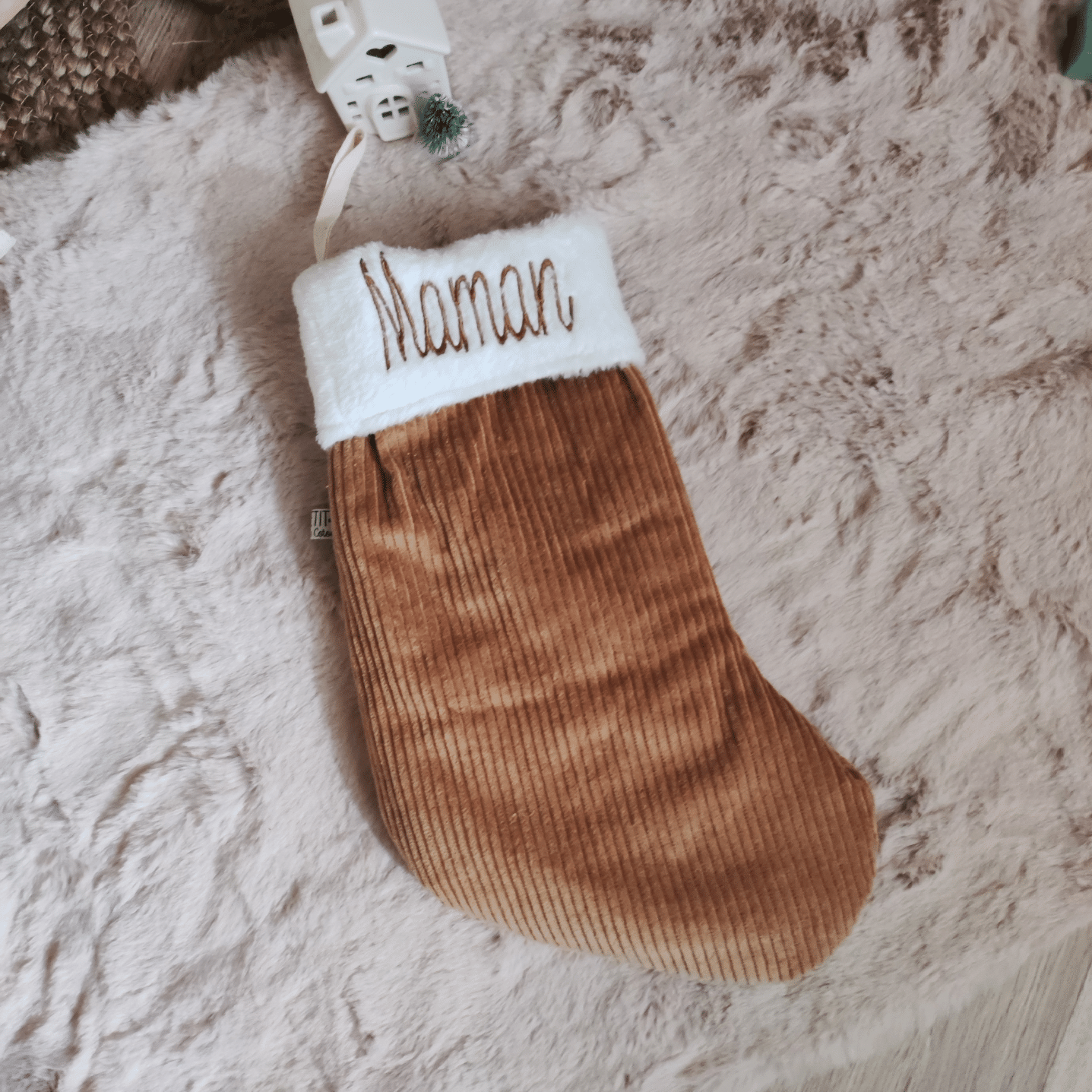 Support à Chaussettes De Noël Personnalisable – Bois, 8x15 Pouces, Noms Gravés | Décoration Murale Familiale