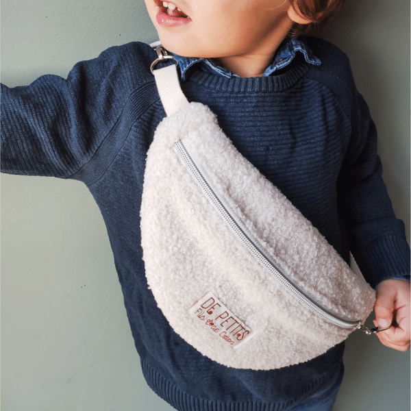 sac banane moumoute ou bouclettes pour enfant, de petits fils et de coton