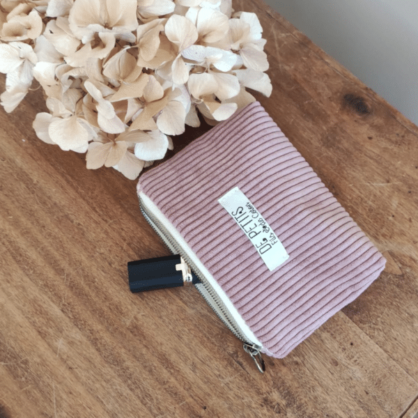 porte monnaie velours accessoire femme